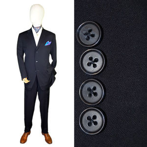 SAMUELSOHN 46L 40W NAVY BLUE TWILL XL SUIT